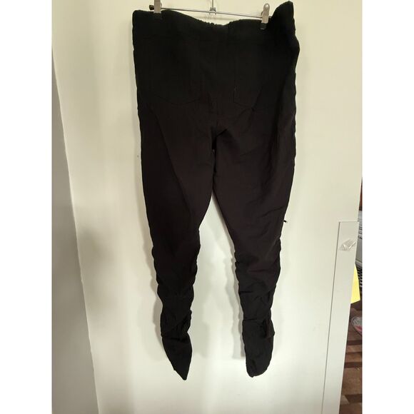 Like an Angel Stretchy Black Joggers with Ruched Legs Sz 2X/drawstring/Pockets - Picture 2 of 4